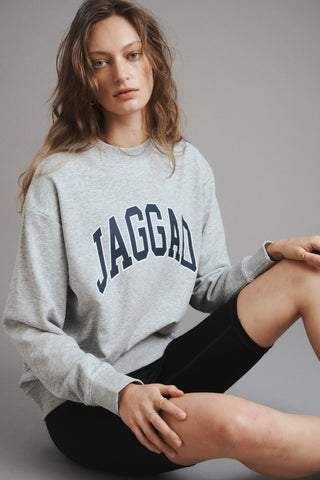 COLLEGE BOXY SWEATER GREY