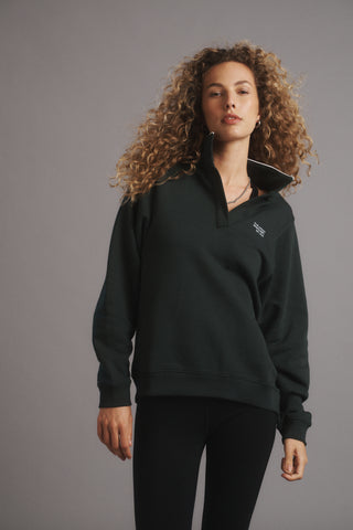 ATRIUM COLLARED SWEATER PINE GREEN