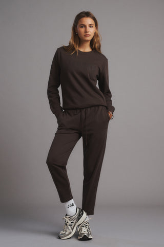 ESSENTIAL SLIM TRACKPANT COFFEE BEAN
