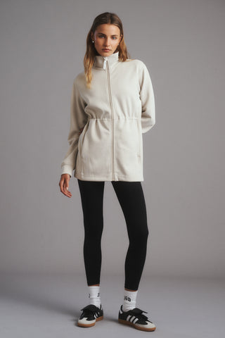 CLASS LONGLINE ZIP-THROUGH SCUBA JACKET STONE