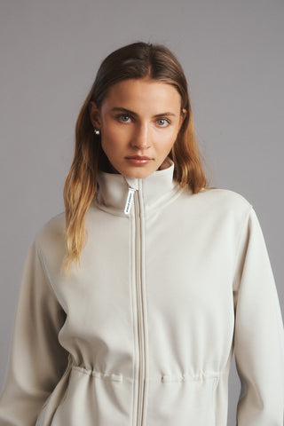 CLASS LONGLINE ZIP-THROUGH SCUBA JACKET STONE