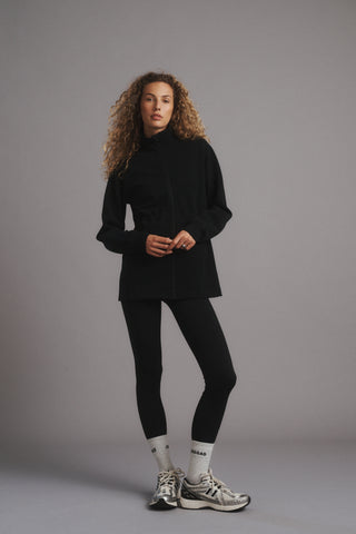 CLASS LONGLINE ZIP-THROUGH SCUBA JACKET BLACK