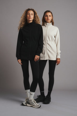 CLASS LONGLINE ZIP-THROUGH SCUBA JACKET BLACK