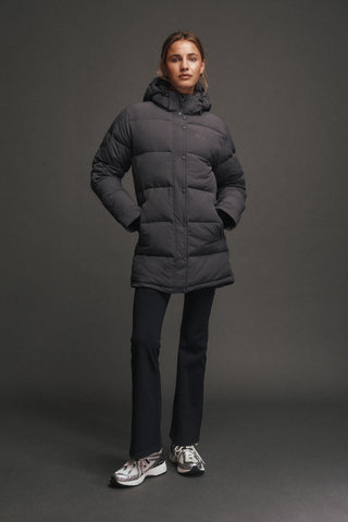 ESSENTIAL MID LINE PUFFER JACKET STEEL