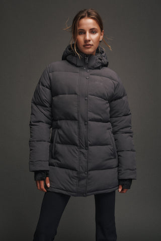 ESSENTIAL MID LINE PUFFER JACKET STEEL