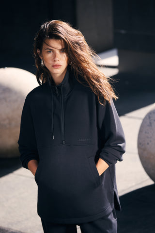 ORIGIN LONGLINE HALF-ZIP SOFTSCUBA SWEATER