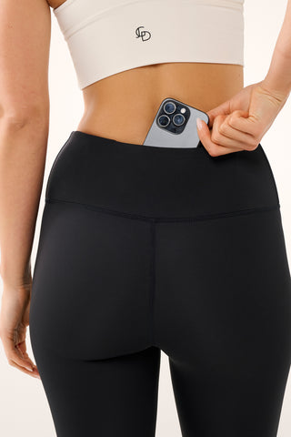 ESSENTIAL 7/8 JGD BASELINE LEGGING BLKWHT