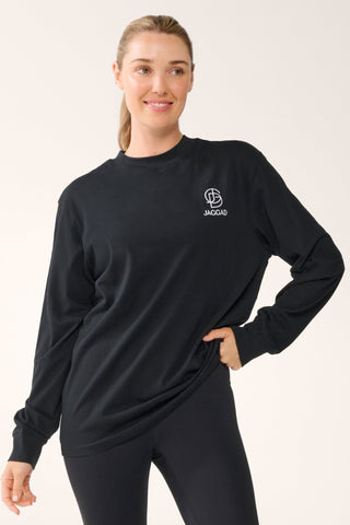 CHAMONIX OVERSIZED LONG SLEEVE TEE BLACK