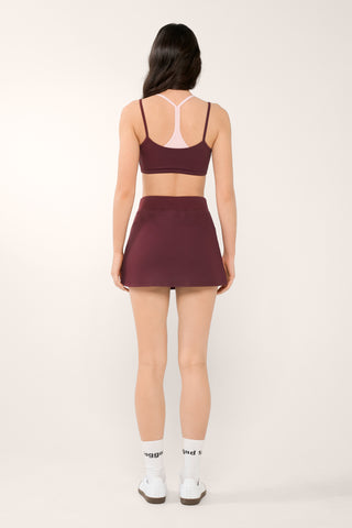 CHELSEA SWEAT SKIRT CHERRY