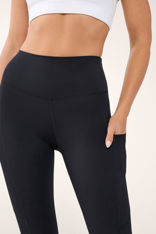 CLASSIC 7/8 HIGH WAIST POCKET LEGGING BLACK/WHITE