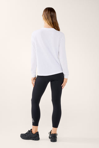 CLASSIC KEYLINE LONG SLEEVE TEE WHITE