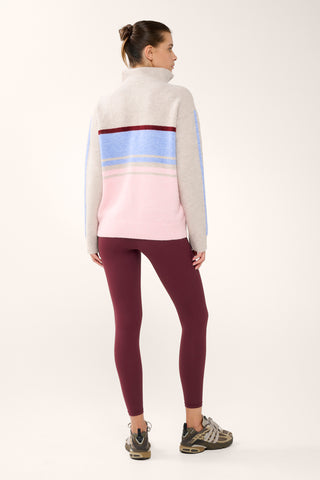 ALTITUDE HALF-ZIP KNIT SWEATER OATMEAL MARLE