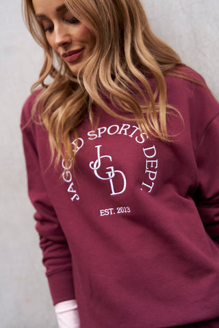 ELK BOXY SWEATER CHERRY
