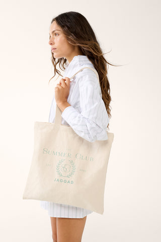 SUMMER CLUB TOTE BAG NATURAL