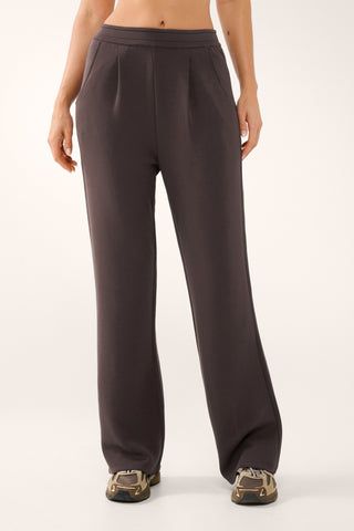 GRADUATE PLEAT PANT COFFEE BEAN