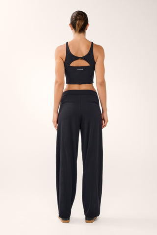 RUE PLEAT HALO PANT BLACK
