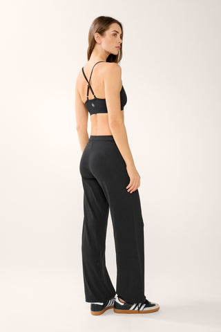 REFORM WIDE LEG TRACKPANT BLACK