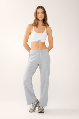 REFORM WIDE LEG TRACKPANT GREY MARLE