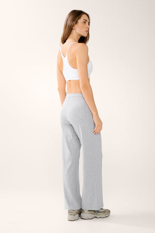 REFORM WIDE LEG TRACKPANT GREY MARLE