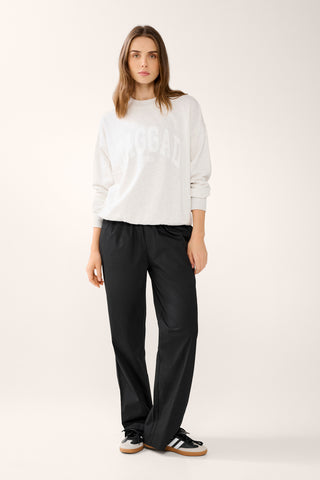 CENTERED RELAXED POPLIN PANT BLACK