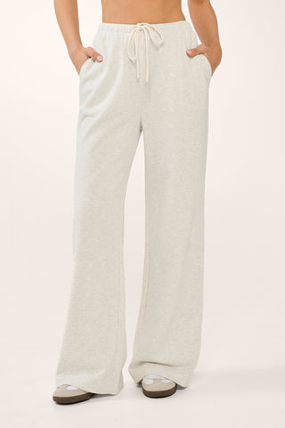 ELEMENT WIDE LEG TRACKPANT WHITE MARLE