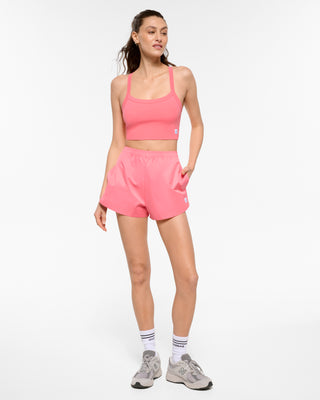 CANYON LONGLINE ACTIVCOMFORT CROP TANK GRAPEFRUIT