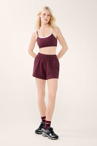 HYDE SWEAT SHORT CHERRY
