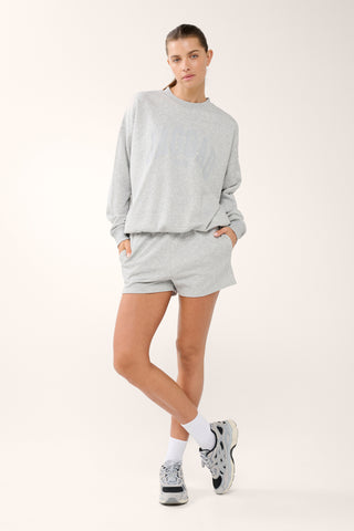 COLLEGIATE SIGNATURE SWEATER GREY MARLE