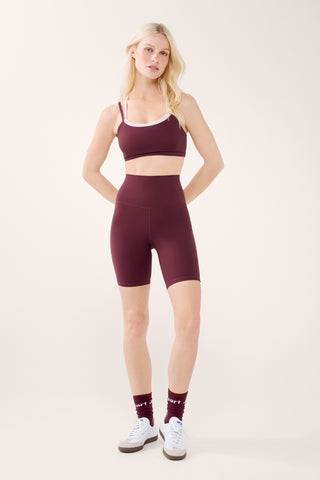 ULTIMATE SUPER HIGH WAIST SPIN ULTRA FLEX SHORT CHERRY