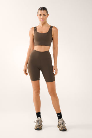 ULTIMATE SUPER HIGH WAIST SPIN ULTRA FLEX SHORT COFFEE BEAN