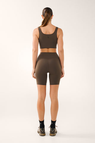 ULTIMATE SUPER HIGH WAIST SPIN ULTRA FLEX SHORT COFFEE BEAN