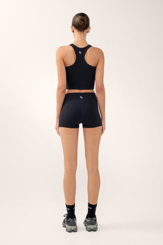 HALO LONGLINE RACERBACK TANK BLACK/WHITE