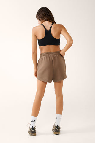 SOHO SCALLOPED SHORT COCOA