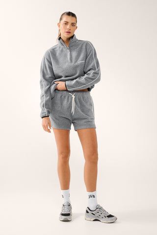 VIVID THERMAFLEECE LITE SHORT CHARCOAL