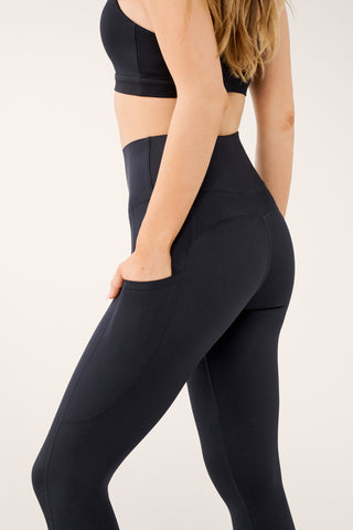 CLASSIC 7/8 HIGH WAIST POCKET LEGGING BLACK/WHITE
