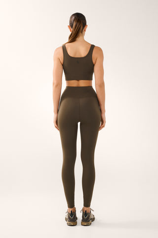 ULTIMATE SUPER HIGH WAIST ANKLE BITER ULTRA FLEX LEGGING MOCHA