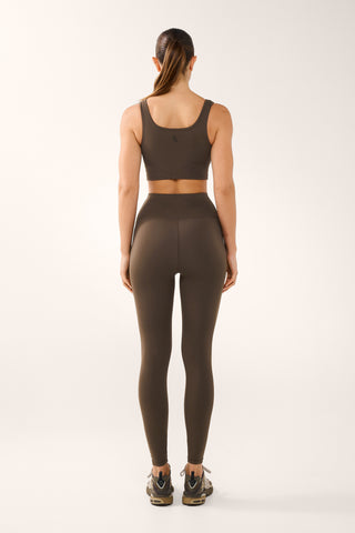 ULTIMATE SUPER HIGH WAIST ANKLE BITER ULTRA FLEX LEGGING MOCHA