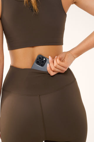 ULTIMATE SUPER HIGH WAIST ANKLE BITER ULTRA FLEX LEGGING MOCHA