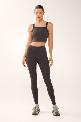 ESSENTIAL FULL LENGTH ULTRA FLEX LEGGING COFFEE BEAN