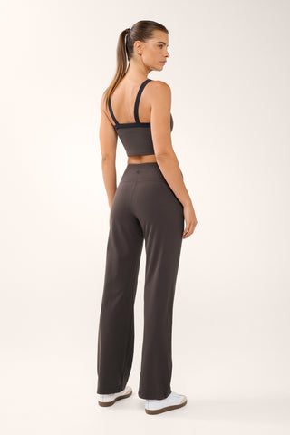 RUE WIDE LEG SOFTFLEX PANT COFFEE BEAN