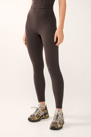 ESSENTIAL ANKLE BITER FLAT FRONT SOFTFLEX LEGGING COFFEE BEAN