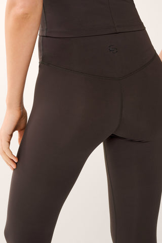 ESSENTIAL ANKLE BITER FLAT FRONT SOFTFLEX LEGGING COFFEE BEAN
