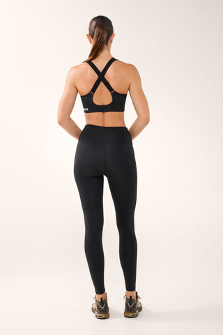 CLASSIC ANKLE BITER POCKET BASELINE LEGGING BLACK/BUTTER