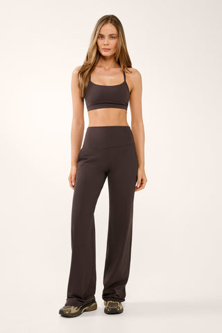 RUE WIDE LEG SOFTFLEX PANT COFFEE BEAN