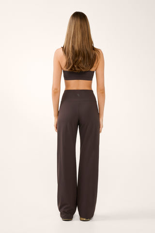RUE WIDE LEG SOFTFLEX PANT COFFEE BEAN