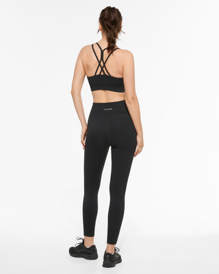 MOTION STRAPPY CROP BRA BLACK