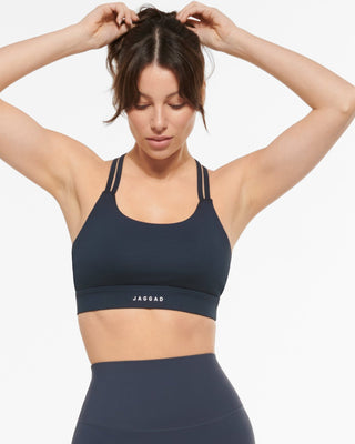 MOTION STRAPPY CROP BRA MIDNIGHT