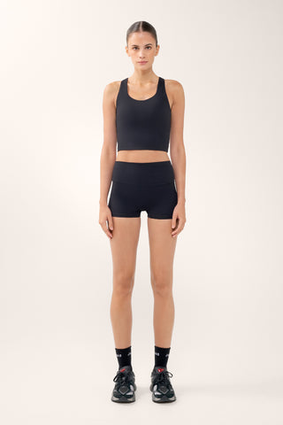 HALO LONGLINE RACERBACK TANK BLACK/WHITE