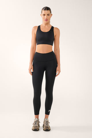 ESSENTIAL HIGH SUPPORT CROP TOP BLACK