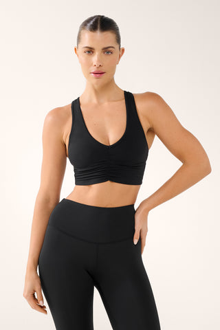 JGD CROP BRA BLACK